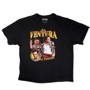 Ace Ventura Pet Detective Jim Carrey T-Shirt - Black - XXL